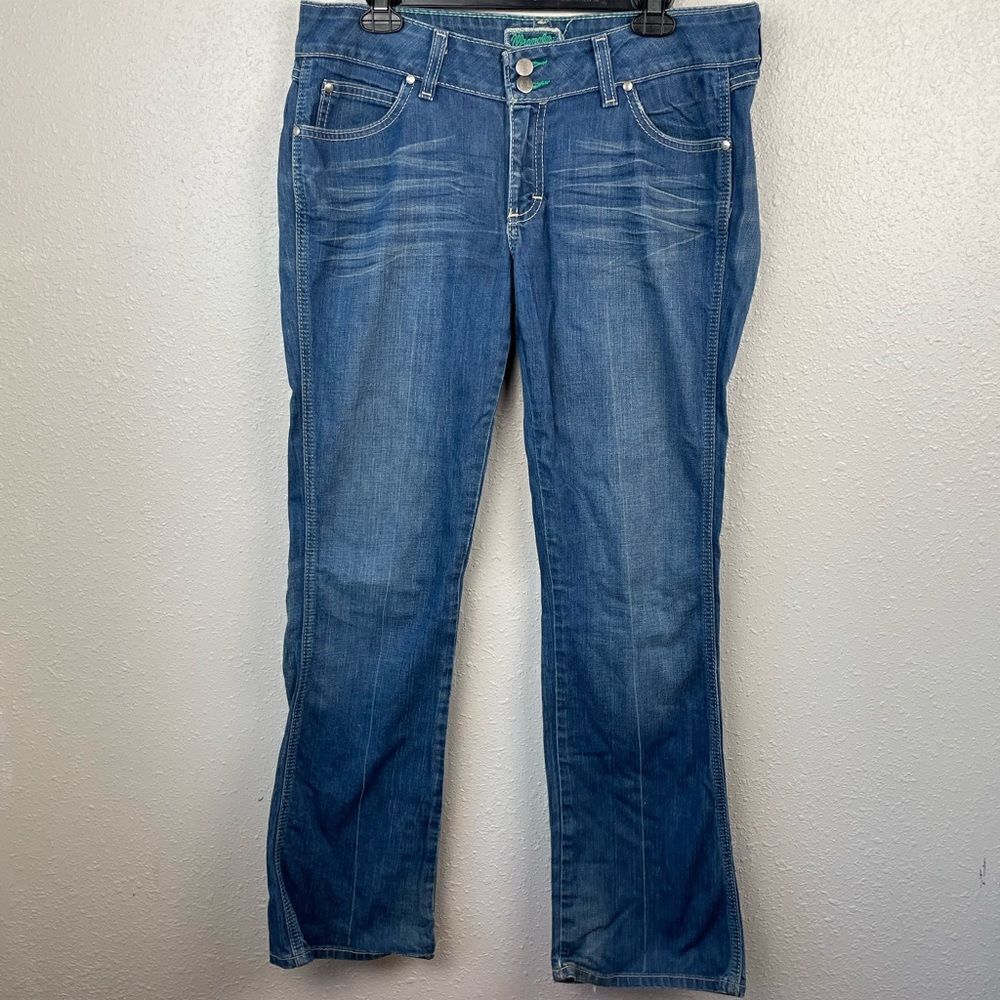 Wrangler Premium Patch Boot Cut Jeans Size 9/10X32